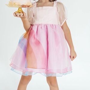 Elegant Pink Kids Formal Dress
